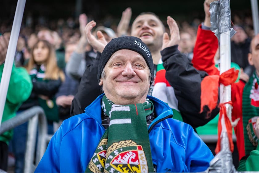 Mecz Śląsk Wrocław - Puszcza Niepołomice. Zdjęcia kibiców