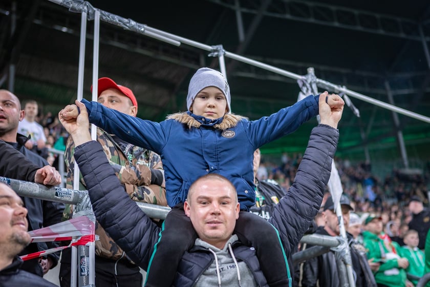 Mecz Śląsk Wrocław - Puszcza Niepołomice. Zdjęcia kibiców