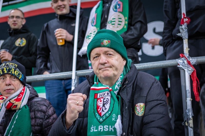 Mecz Śląsk Wrocław - Puszcza Niepołomice. Zdjęcia kibiców