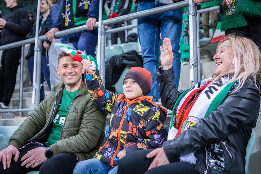 Mecz Śląsk Wrocław - Puszcza Niepołomice. Zdjęcia kibiców