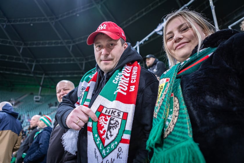 Mecz Śląsk Wrocław - Puszcza Niepołomice. Zdjęcia kibiców