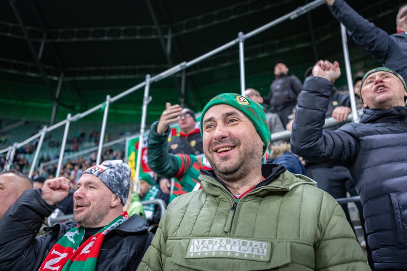Mecz Śląsk Wrocław - Puszcza Niepołomice. Zdjęcia kibiców