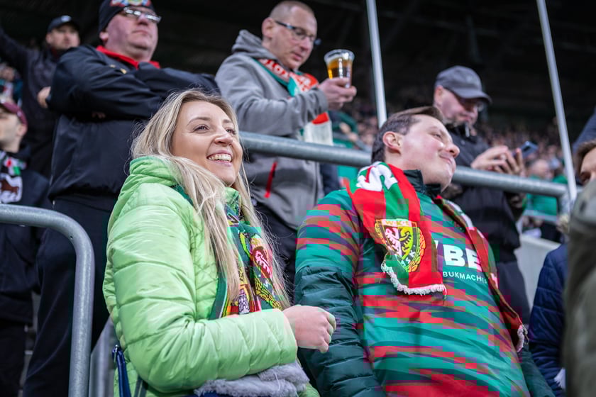 Mecz Śląsk Wrocław - Puszcza Niepołomice. Zdjęcia kibiców