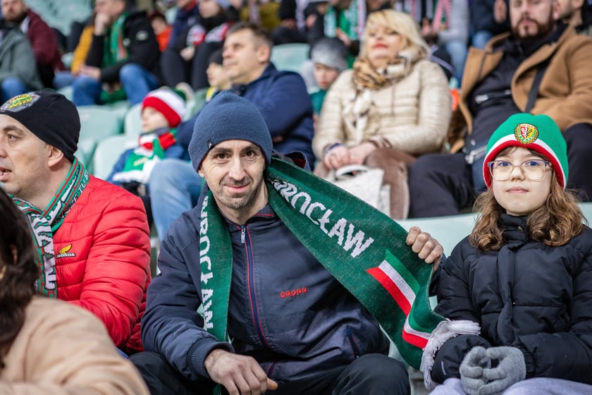 Mecz Śląsk Wrocław - Puszcza Niepołomice. Zdjęcia kibiców