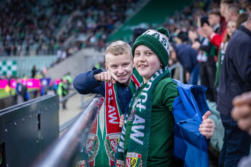 Mecz Śląsk Wrocław - Puszcza Niepołomice. Zdjęcia kibiców