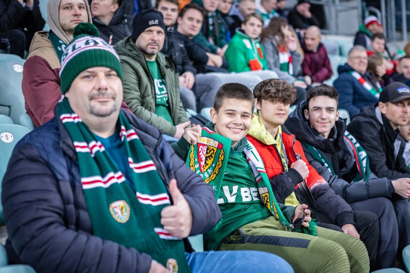 Mecz Śląsk Wrocław - Puszcza Niepołomice. Zdjęcia kibiców