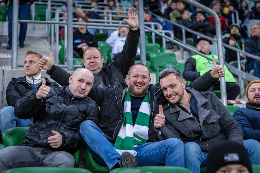 Mecz Śląsk Wrocław - Puszcza Niepołomice. Zdjęcia kibiców