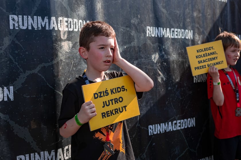 Na zdjęciu Runmageddon Wrocław Partynice 2024 &ndash; uczestnicy