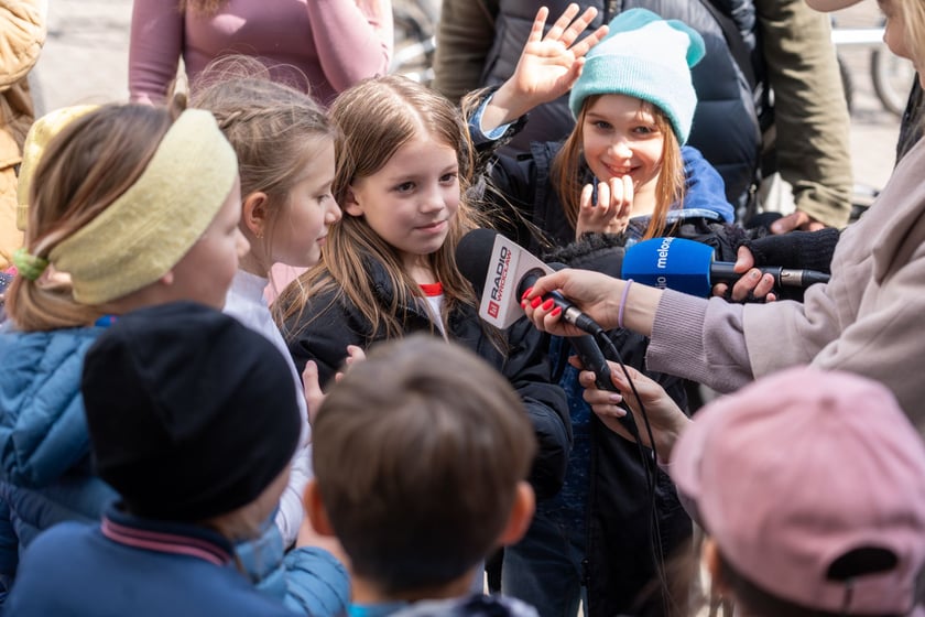 Spotkanie informacyjne o Rowerowym Maju w SP 84 we Wrocławiu, 25 kwietnia 2024