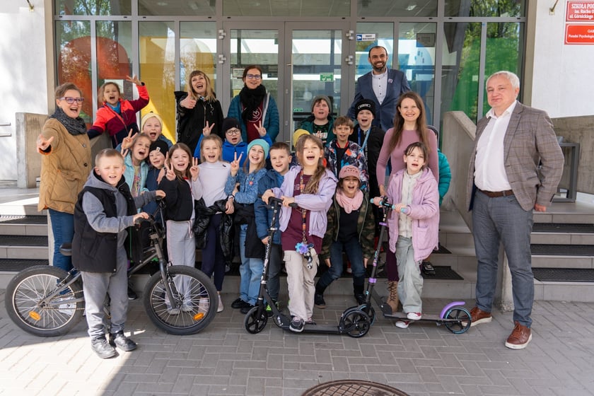 Spotkanie informacyjne o Rowerowym Maju w SP 84 we Wrocławiu, 25 kwietnia 2024