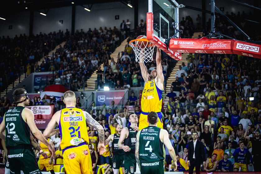 Stal Ostrów - Śląsk Wrocław 81:83, mecz 5., 15 maja 2024