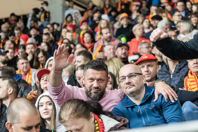 Kibice podczas meczu Betard Sparta Wrocław - Unia Leszno