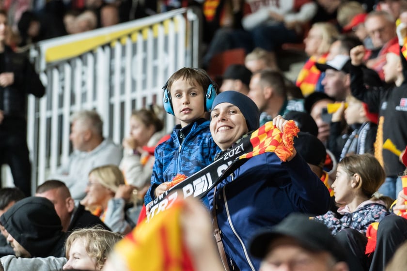 Kibice podczas meczu Betard Sparta Wrocław - Unia Leszno