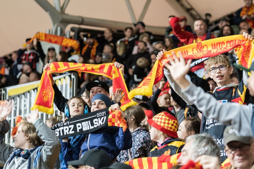 Kibice podczas meczu Betard Sparta Wrocław - Unia Leszno