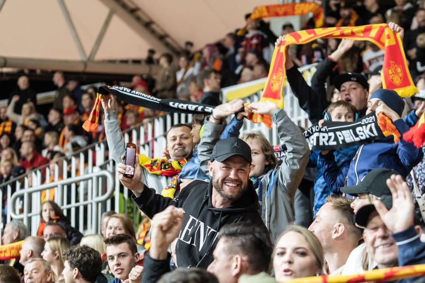 Kibice podczas meczu Betard Sparta Wrocław - Unia Leszno
