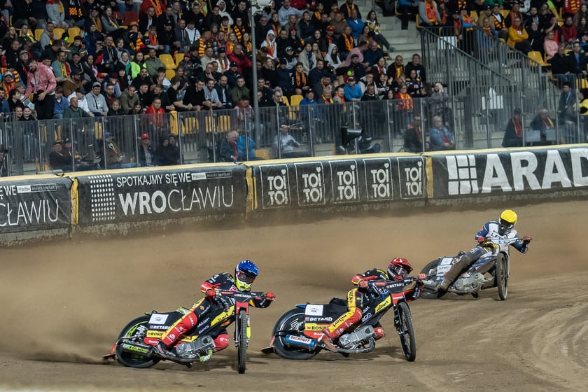 Kibice podczas meczu Betard Sparta Wrocław - Unia Leszno