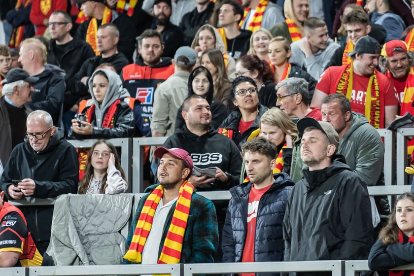 Kibice podczas meczu Betard Sparta Wrocław - Unia Leszno
