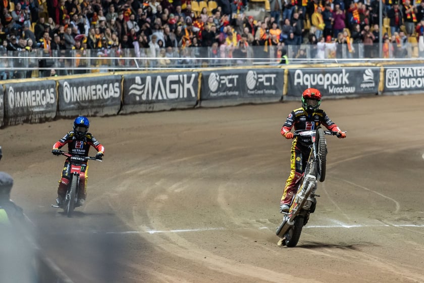 Kibice podczas meczu Betard Sparta Wrocław - Unia Leszno