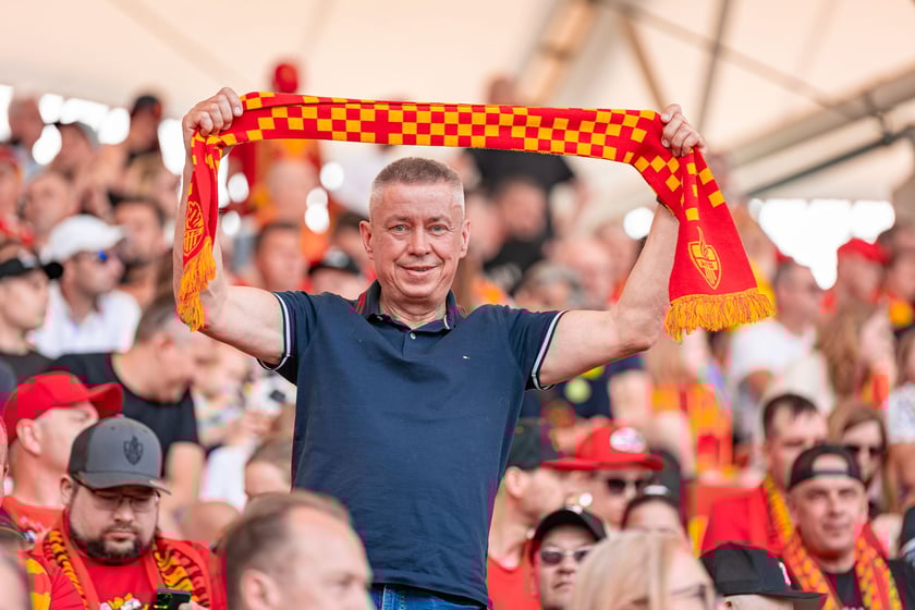 Kibice na meczu Sparta Wrocław - Stal Gorzów Wielkopolski 26 maja na Olimpijskim
