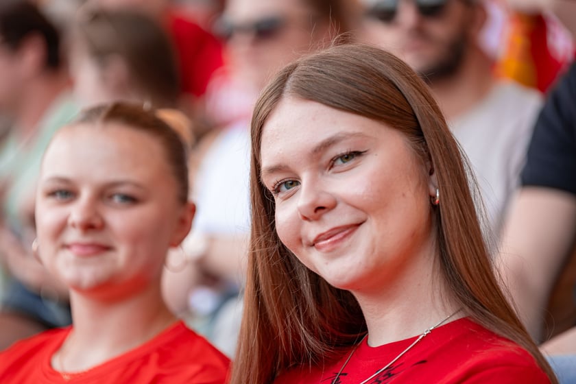 Kibice na meczu Sparta Wrocław - Stal Gorzów Wielkopolski 26 maja na Olimpijskim