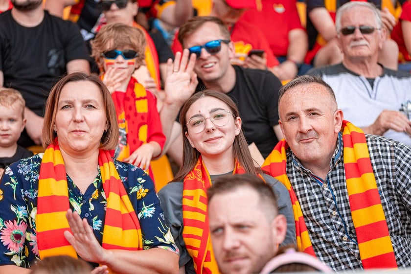Kibice na meczu Sparta Wrocław - Stal Gorzów Wielkopolski 26 maja na Olimpijskim