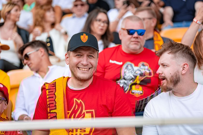 Kibice na meczu Sparta Wrocław - Stal Gorzów Wielkopolski 26 maja na Olimpijskim