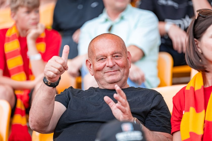 Kibice na meczu Sparta Wrocław - Stal Gorzów Wielkopolski 26 maja na Olimpijskim
