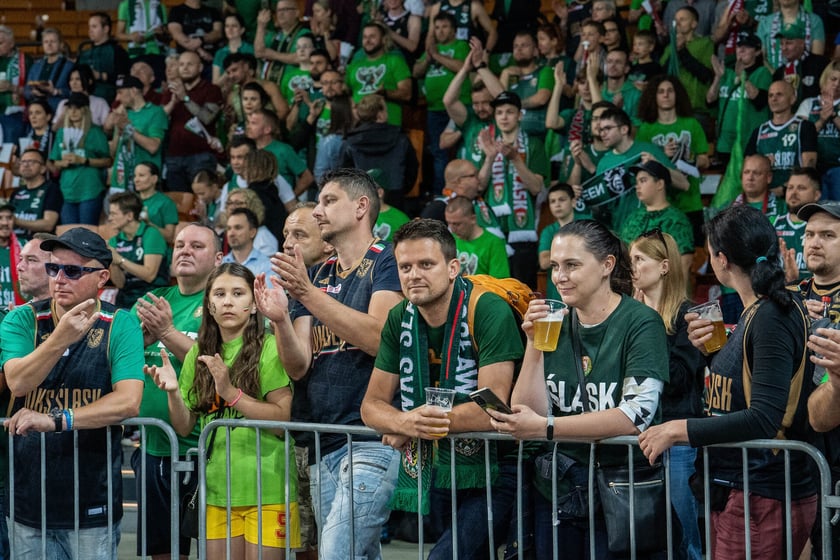 Mecz Śląsk Wrocław - Spójnia Stargard w Hali Stulecia 4 czerwca
