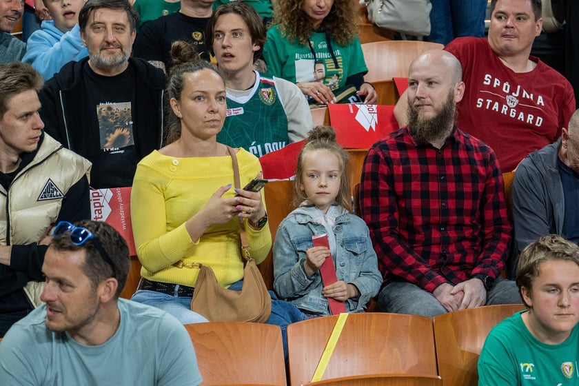 Mecz Śląsk Wrocław - Spójnia Stargard w Hali Stulecia 4 czerwca