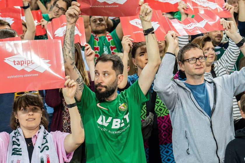 Mecz Śląsk Wrocław - Spójnia Stargard w Hali Stulecia 4 czerwca