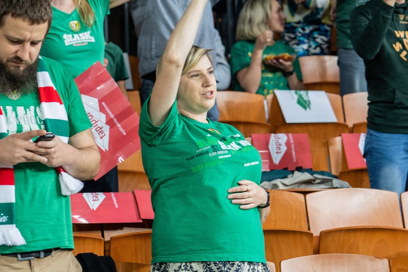 Mecz Śląsk Wrocław - Spójnia Stargard w Hali Stulecia 4 czerwca