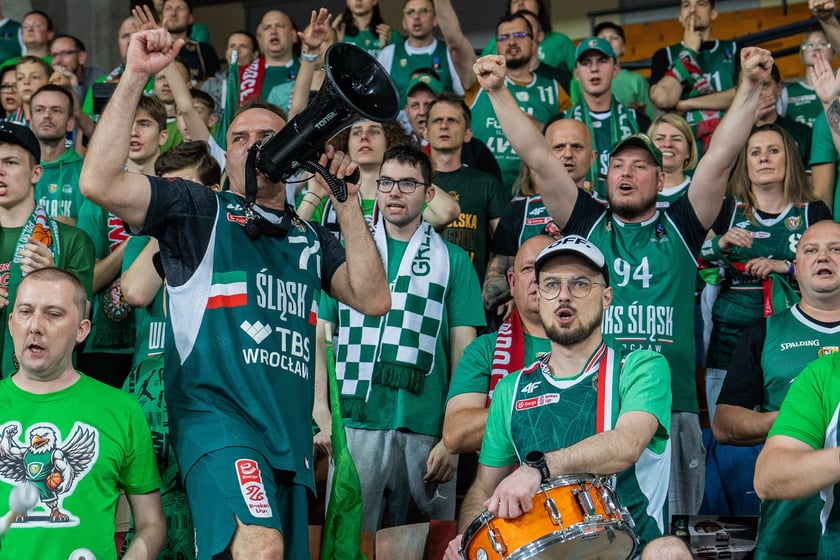 Mecz Śląsk Wrocław - Spójnia Stargard w Hali Stulecia 4 czerwca