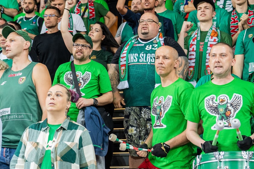 Mecz Śląsk Wrocław - Spójnia Stargard w Hali Stulecia 4 czerwca