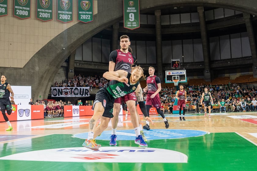 Mecz Śląsk Wrocław - Spójnia Stargard w Hali Stulecia 4 czerwca