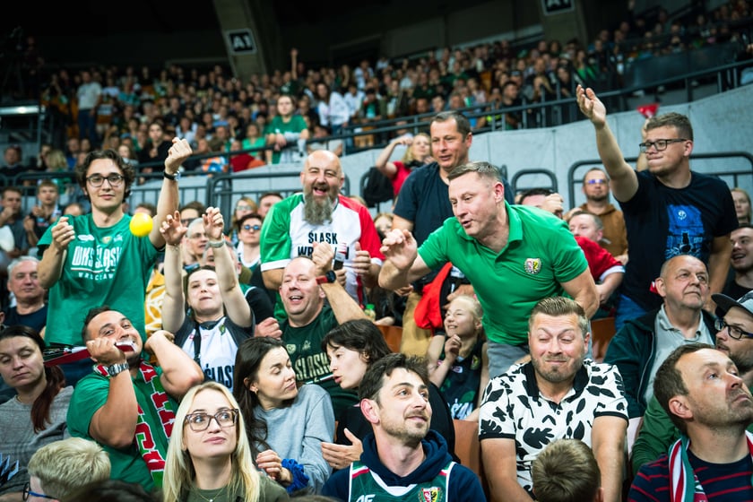 Mecz Śląsk Wrocław - Spójnia Stargard w Hali Stulecia 4 czerwca