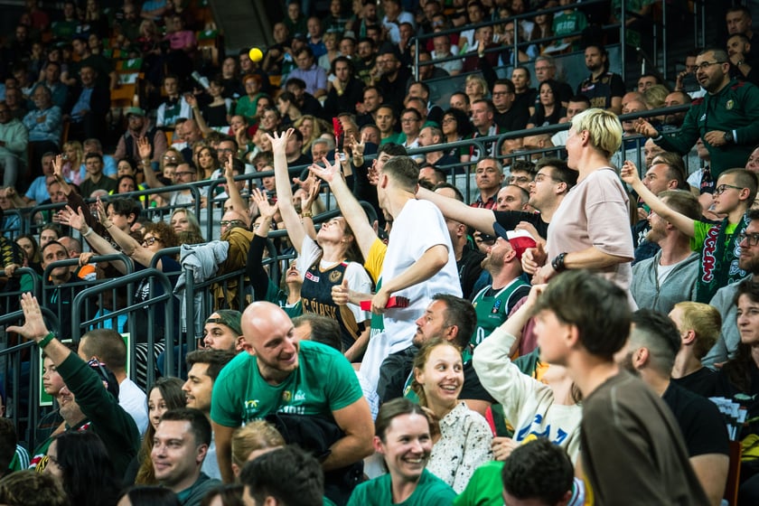 Mecz Śląsk Wrocław - Spójnia Stargard w Hali Stulecia 4 czerwca