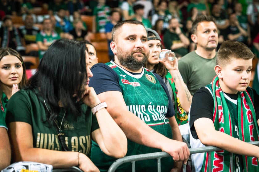 Mecz Śląsk Wrocław - Spójnia Stargard w Hali Stulecia 4 czerwca