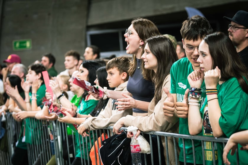 Mecz Śląsk Wrocław - Spójnia Stargard w Hali Stulecia 4 czerwca
