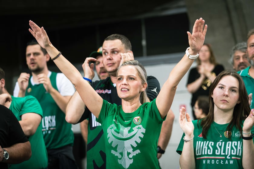 Mecz Śląsk Wrocław - Spójnia Stargard w Hali Stulecia 4 czerwca