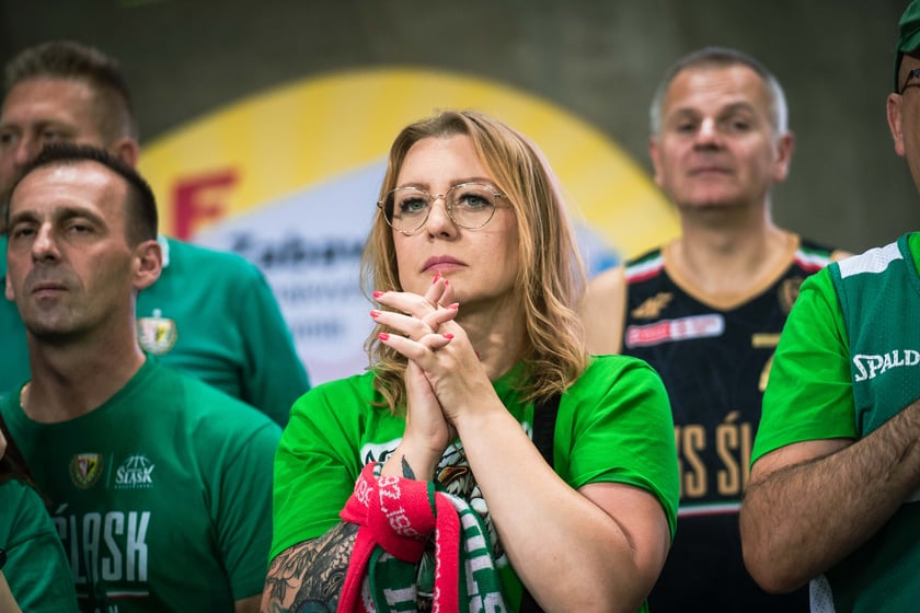Mecz Śląsk Wrocław - Spójnia Stargard w Hali Stulecia 4 czerwca