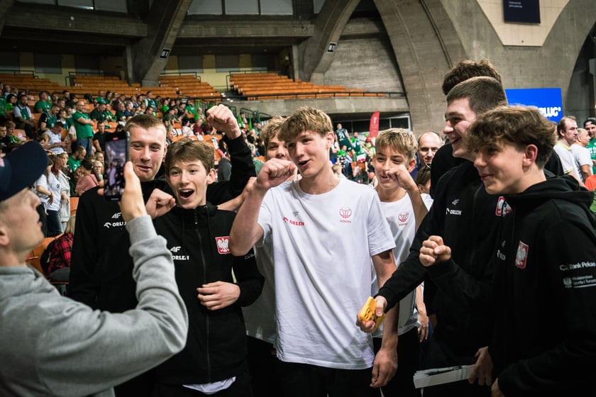 Mecz Śląsk Wrocław - Spójnia Stargard w Hali Stulecia 4 czerwca