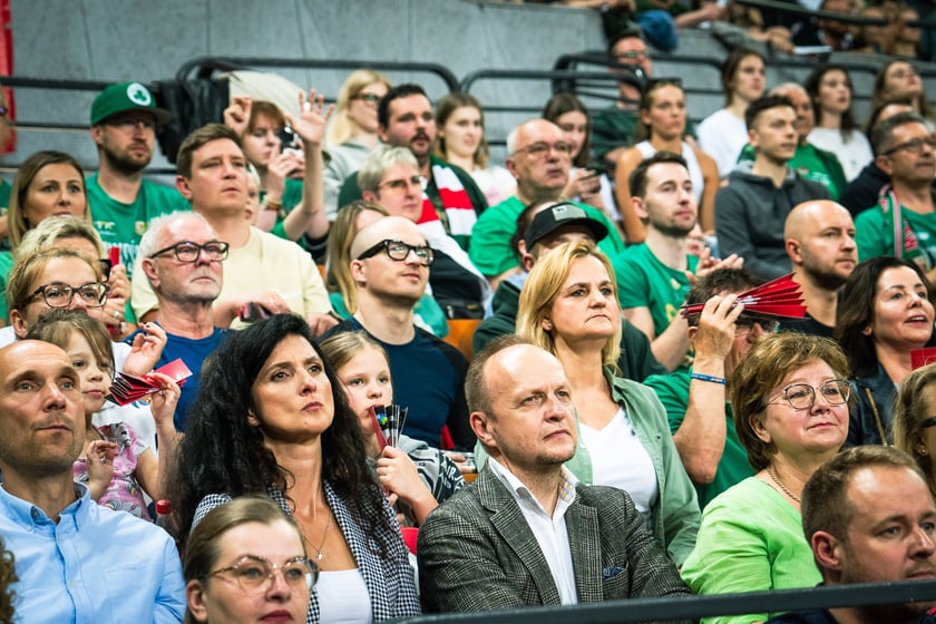 Mecz Śląsk Wrocław - Spójnia Stargard w Hali Stulecia 4 czerwca