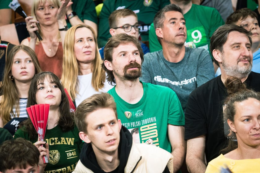 Mecz Śląsk Wrocław - Spójnia Stargard w Hali Stulecia 4 czerwca