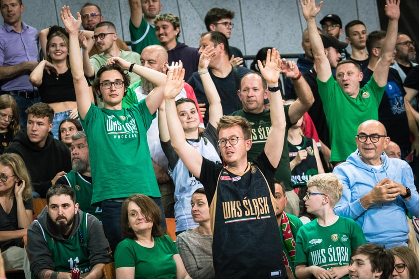 Mecz Śląsk Wrocław - Spójnia Stargard w Hali Stulecia 4 czerwca