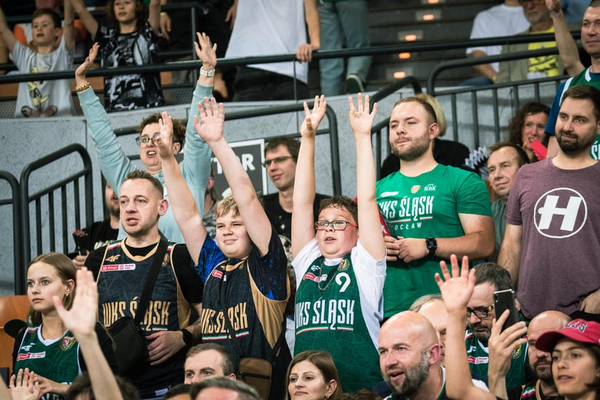 Mecz Śląsk Wrocław - Spójnia Stargard w Hali Stulecia 4 czerwca