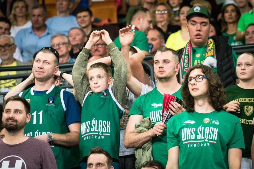 Mecz Śląsk Wrocław - Spójnia Stargard w Hali Stulecia 4 czerwca