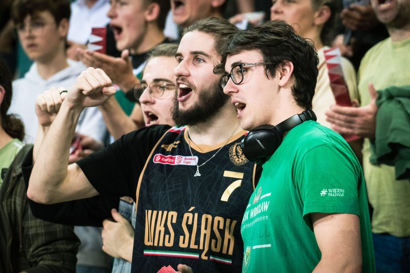Mecz Śląsk Wrocław - Spójnia Stargard w Hali Stulecia 4 czerwca