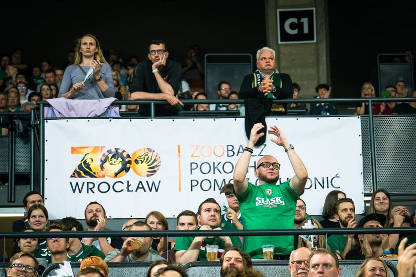 Mecz Śląsk Wrocław - Spójnia Stargard w Hali Stulecia 4 czerwca