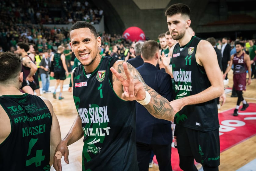 Mecz Śląsk Wrocław - Spójnia Stargard w Hali Stulecia 4 czerwca