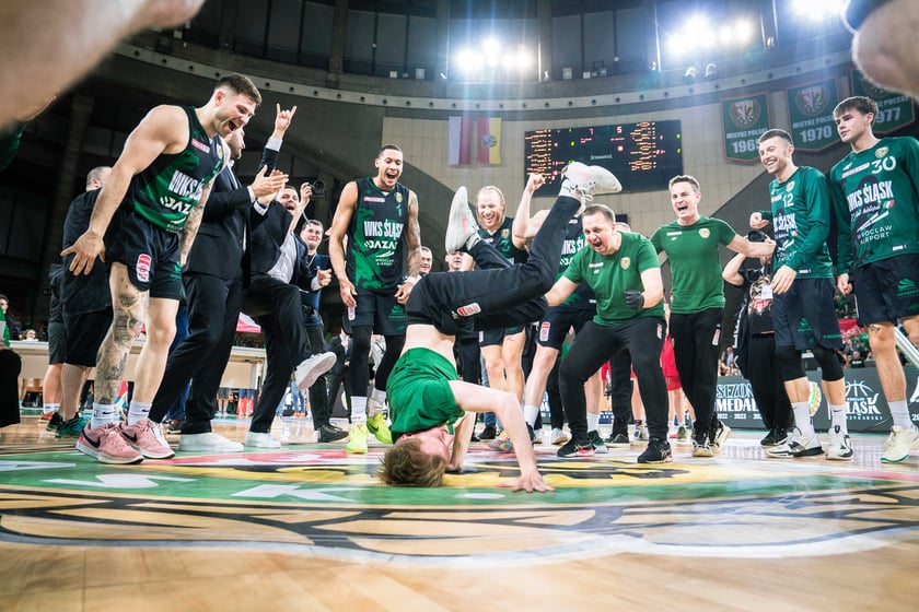 Mecz Śląsk Wrocław - Spójnia Stargard w Hali Stulecia 4 czerwca
